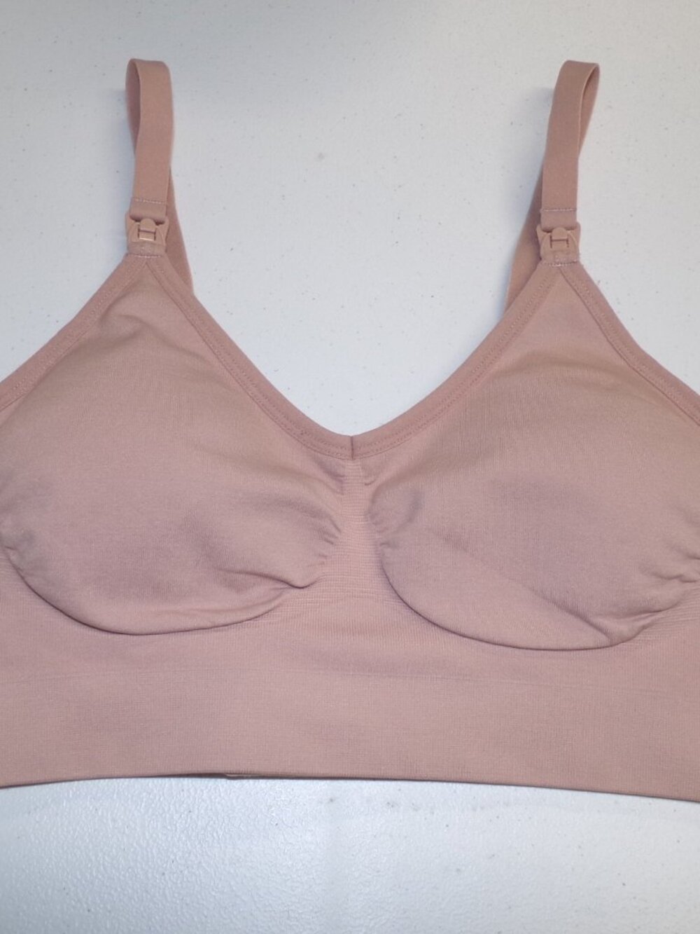 Soma Nursing Seamless Bralette Bra sz Small Rose Nude Removable Pads No Wire